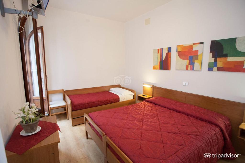 Postel nebo postele na pokoji v ubytování Hotel Caprera