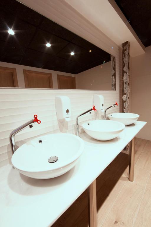 Koupelna v ubytování Hotel Cuco