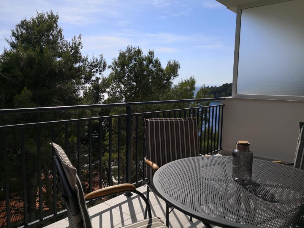 Balkón alebo terasa v ubytovaní Apartments Domani