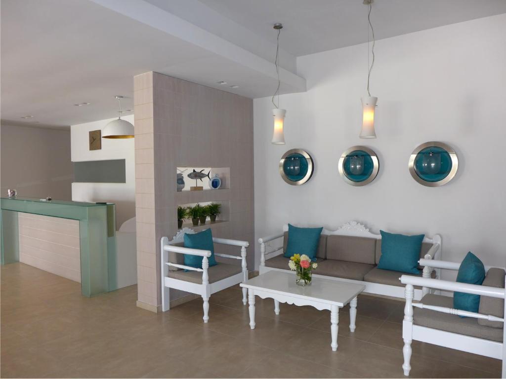 Kuchyň nebo kuchyňský kout v ubytování Amaryllis Beach Hotel