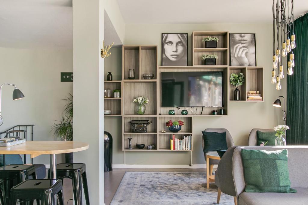 Posezení v ubytování First Hotel Brommaplan