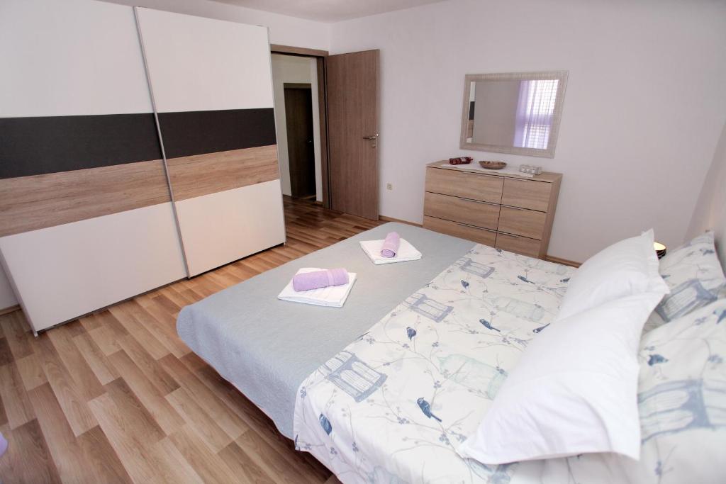 Posteľ alebo postele v izbe v ubytovaní Holiday house Anamarija
