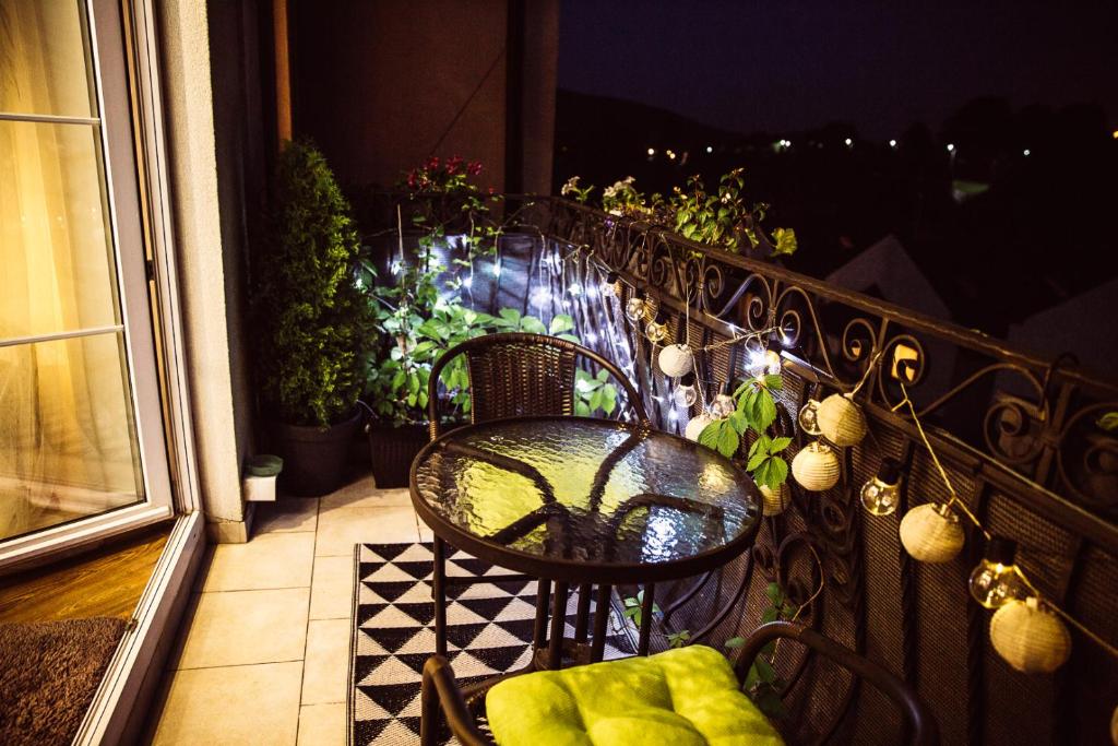 Balkón alebo terasa v ubytovaní Apartament Dobre Miejsce