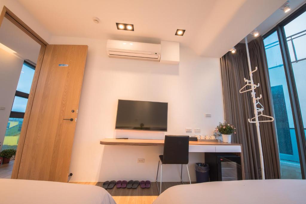 TV a/nebo společenská místnost v ubytování Galilee B&B 加利利海民宿