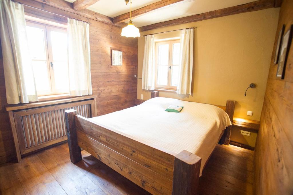 Postel nebo postele na pokoji v ubytování Chalet Altaussee