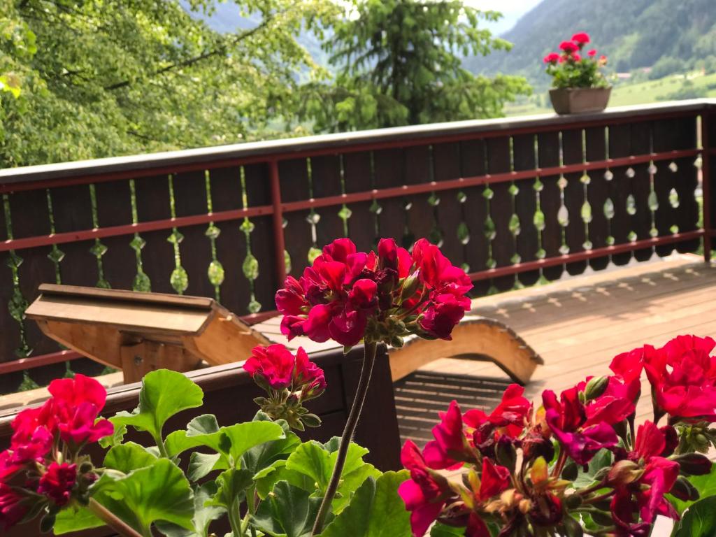 A balcony or terrace at Panoramahaus