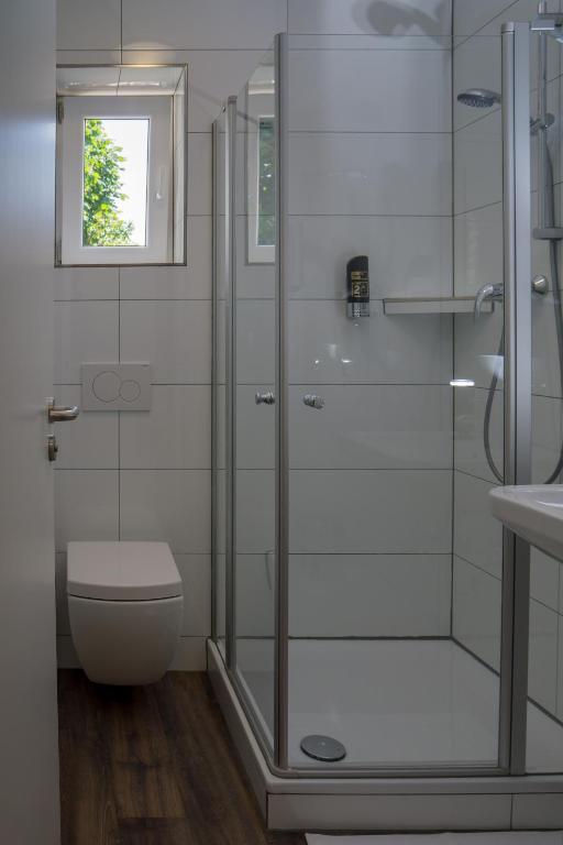 Koupelna v ubytování Hotel Dea
