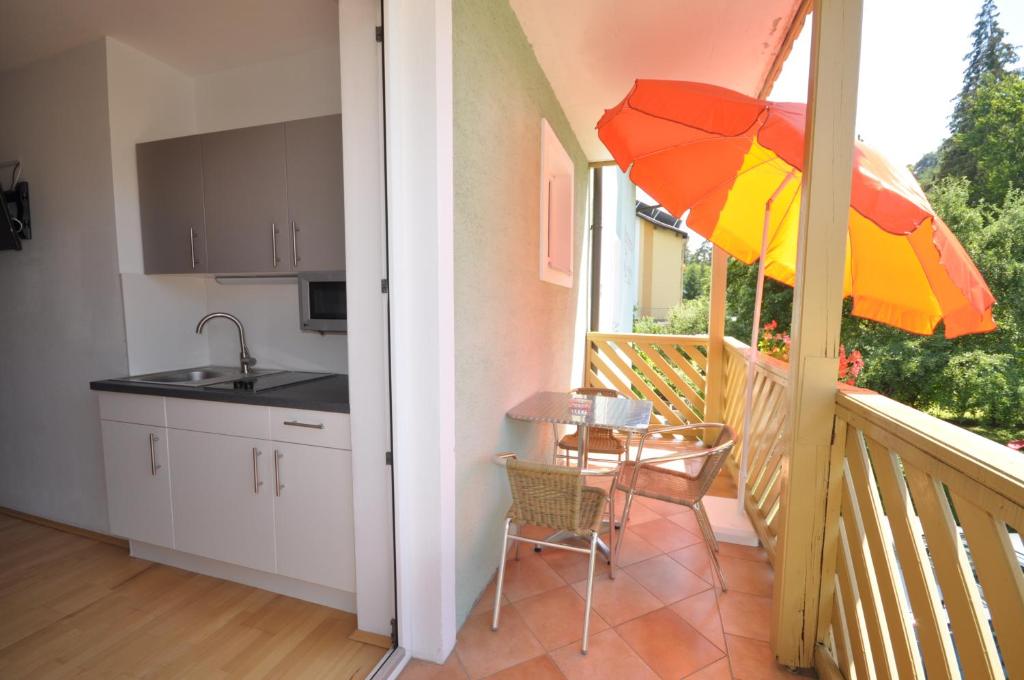 Balkón alebo terasa v ubytovaní Appartements Peter