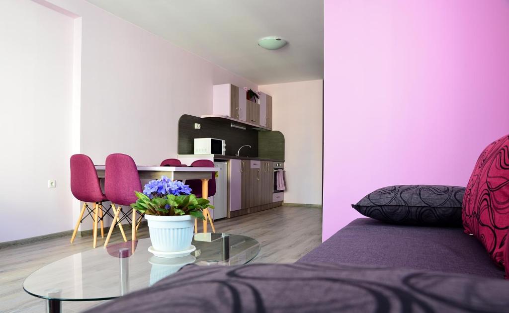 Posezení v ubytování Visito Aparthouse