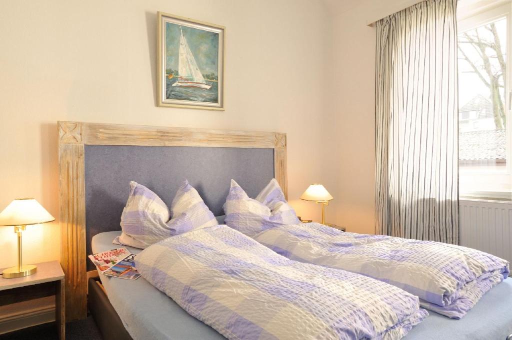Postel nebo postele na pokoji v ubytování Villa Möwenstein