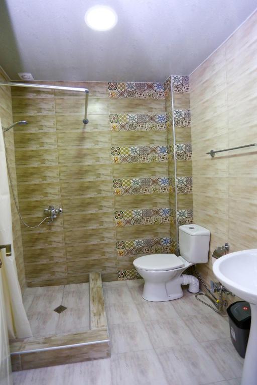Koupelna v ubytování Hotel City Kutaisi