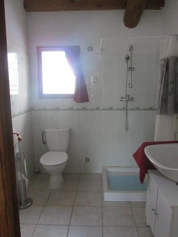 Koupelna v ubytování Gîtes des Cèdres