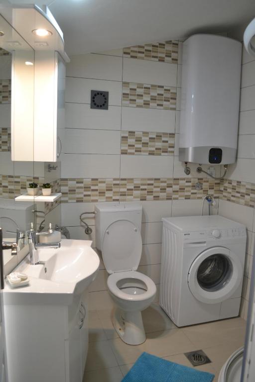 Koupelna v ubytování Apartments Niković
