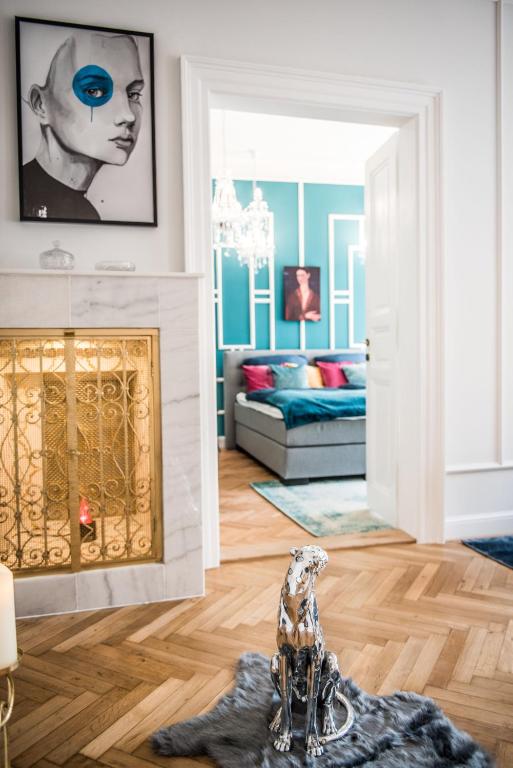Posezení v ubytování Glamour Frida apartment