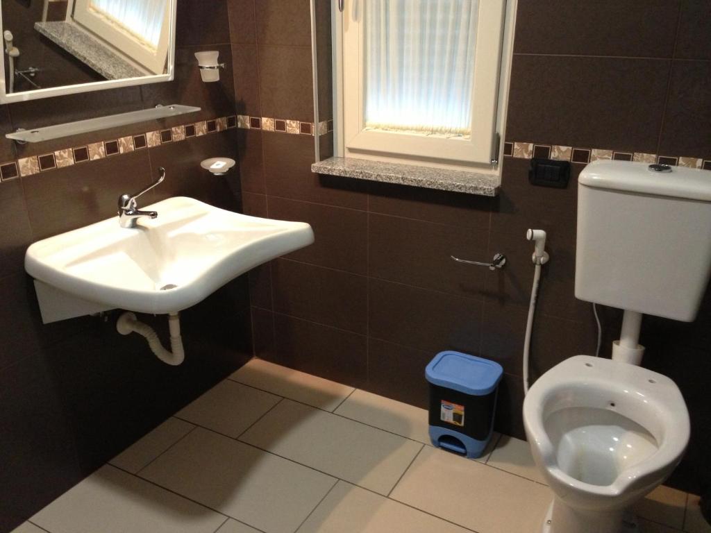 Koupelna v ubytování Hotel 660