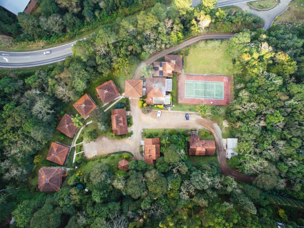 Uma vista aérea de Pousada Rosa