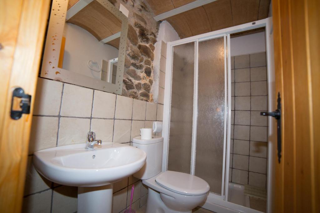 Koupelna v ubytování Casa Julia Graus