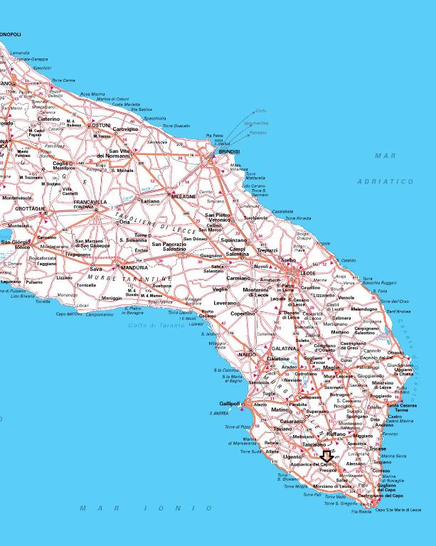 a map of the city of san francisco at Appartamento nel salento CASAMALENA in Acquarica del Capo