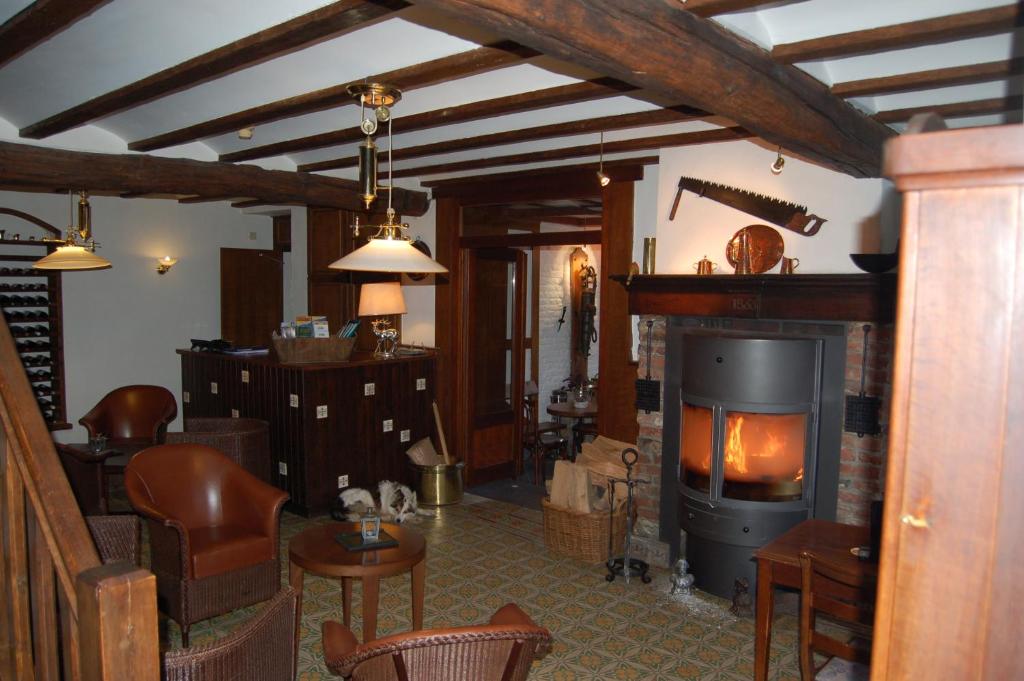 Posezení v ubytování Hôtel/Restaurant à la Ferme