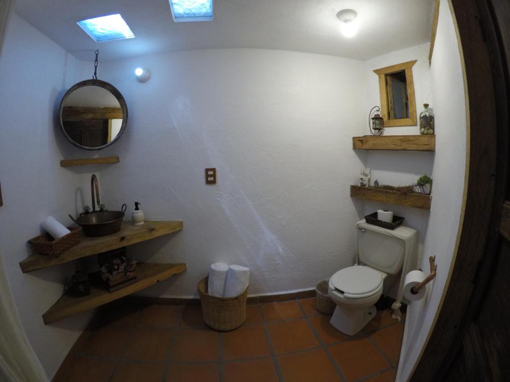 Koupelna v ubytování Xamikal