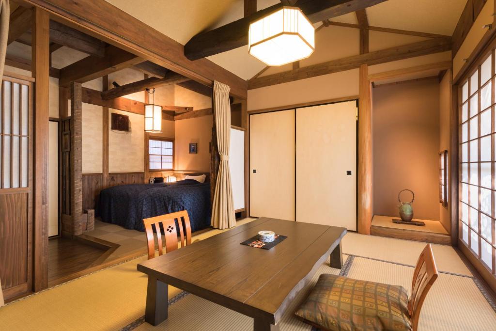 Posezení v ubytování Kurokawa Onsen Oyado Noshiyu