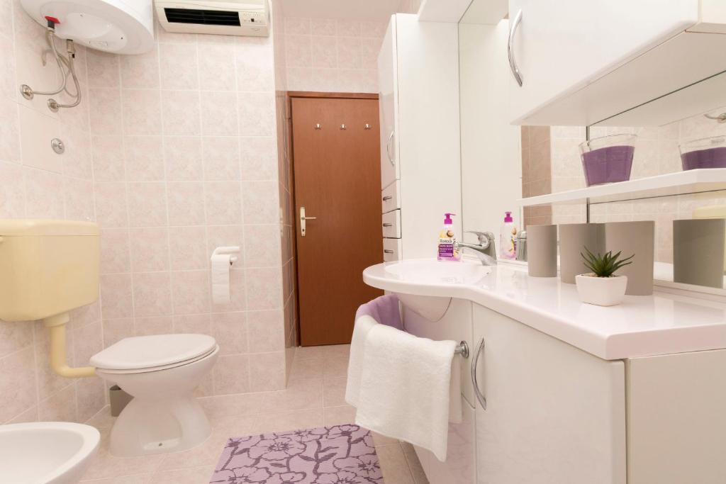 Koupelna v ubytování Apartment Petea