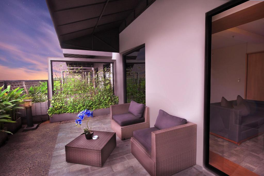 Istumisnurk majutusasutuses BATIQA Hotel Jababeka Cikarang
