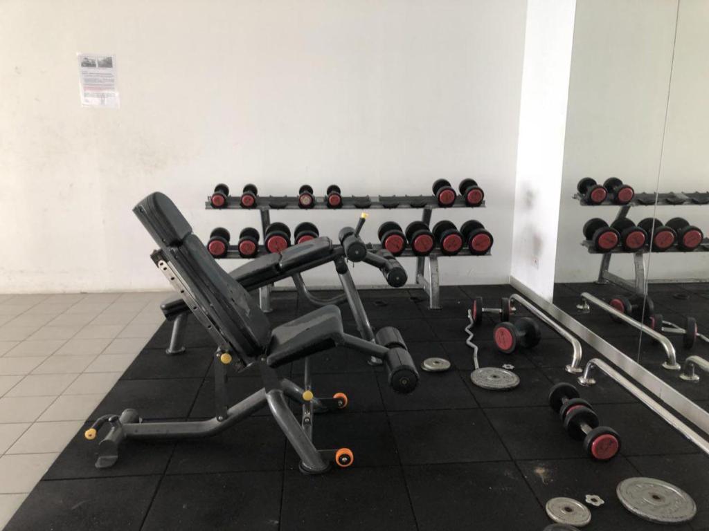 Fitness centrum a/nebo fitness zařízení v ubytování Yenni Duplex @ DeCentrum, Kajang