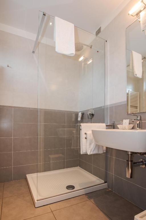 Koupelna v ubytování Hotel Vischi