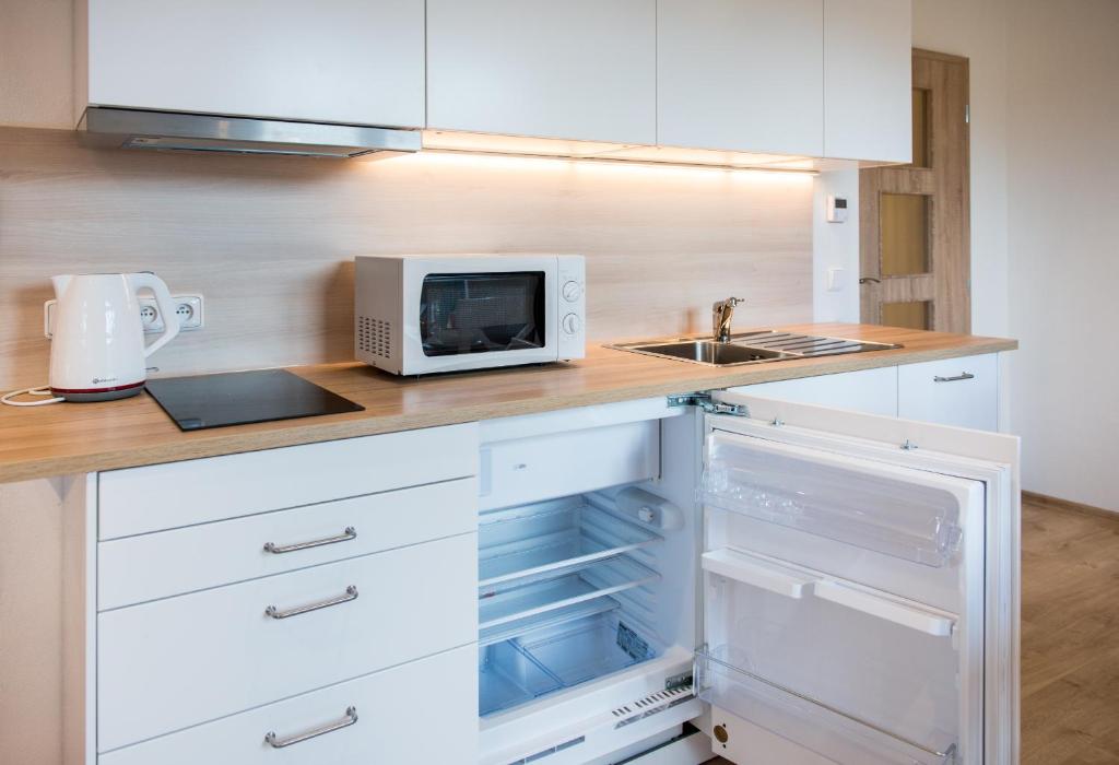 Kuchnia lub aneks kuchenny w obiekcie Apartmány Tina a Zdenka - Stožec