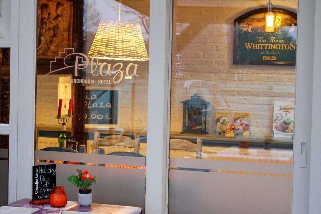 Kuchyň nebo kuchyňský kout v ubytování Hotel Plaza