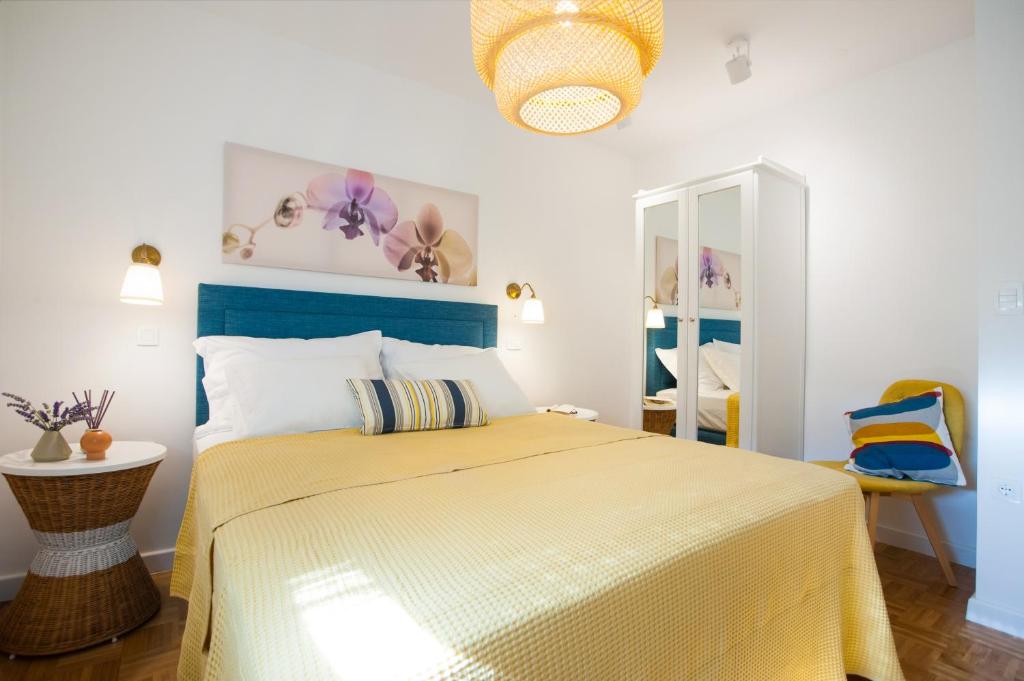 Posteľ alebo postele v izbe v ubytovaní Modern apartment near beach Split