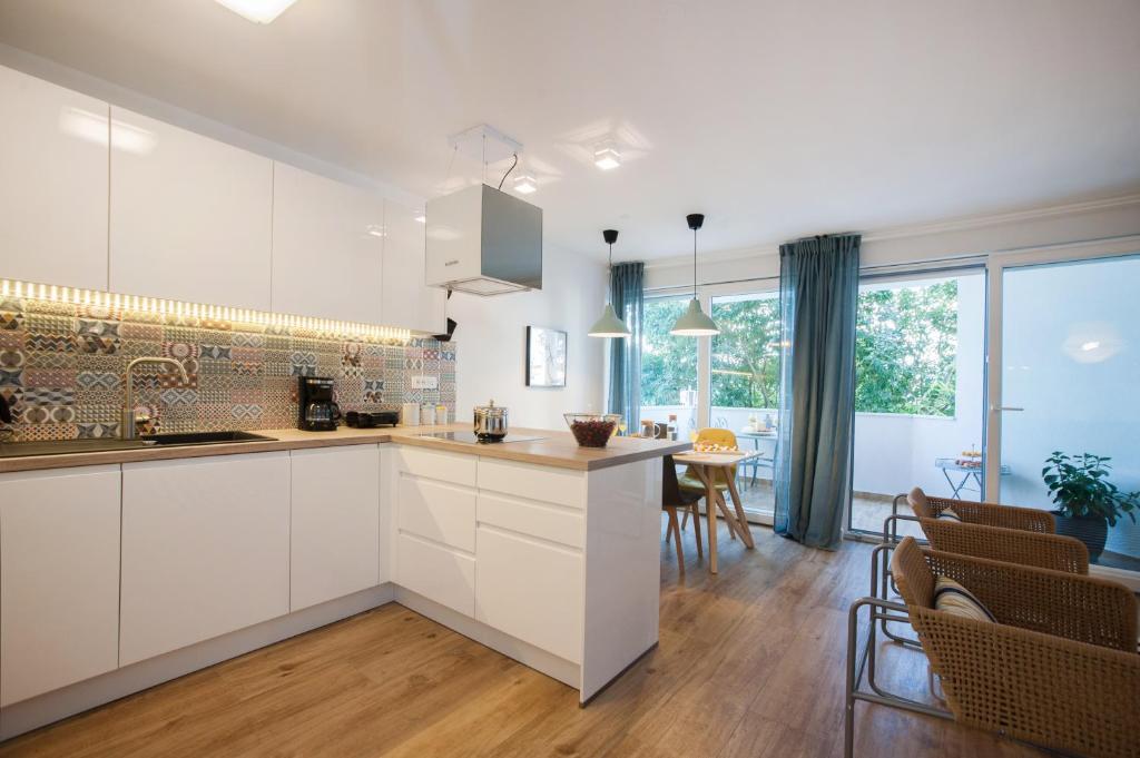 Kuchyňa alebo kuchynka v ubytovaní Modern apartment near beach Split