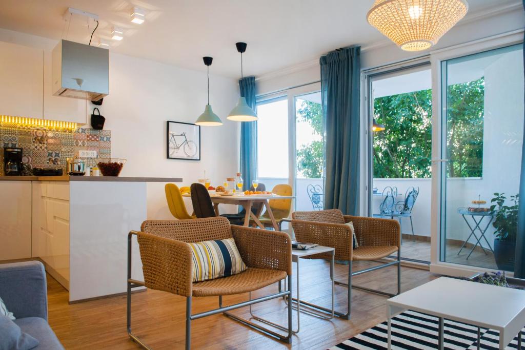 Posedenie v ubytovaní Modern apartment near beach Split