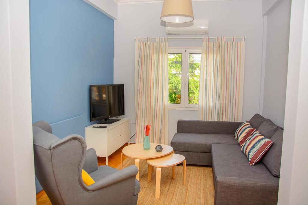 Posedenie v ubytovaní Fully renovated and relaxing apartment