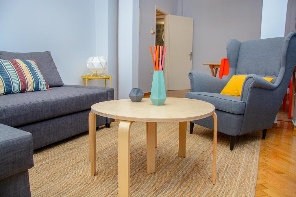 Posedenie v ubytovaní Fully renovated and relaxing apartment