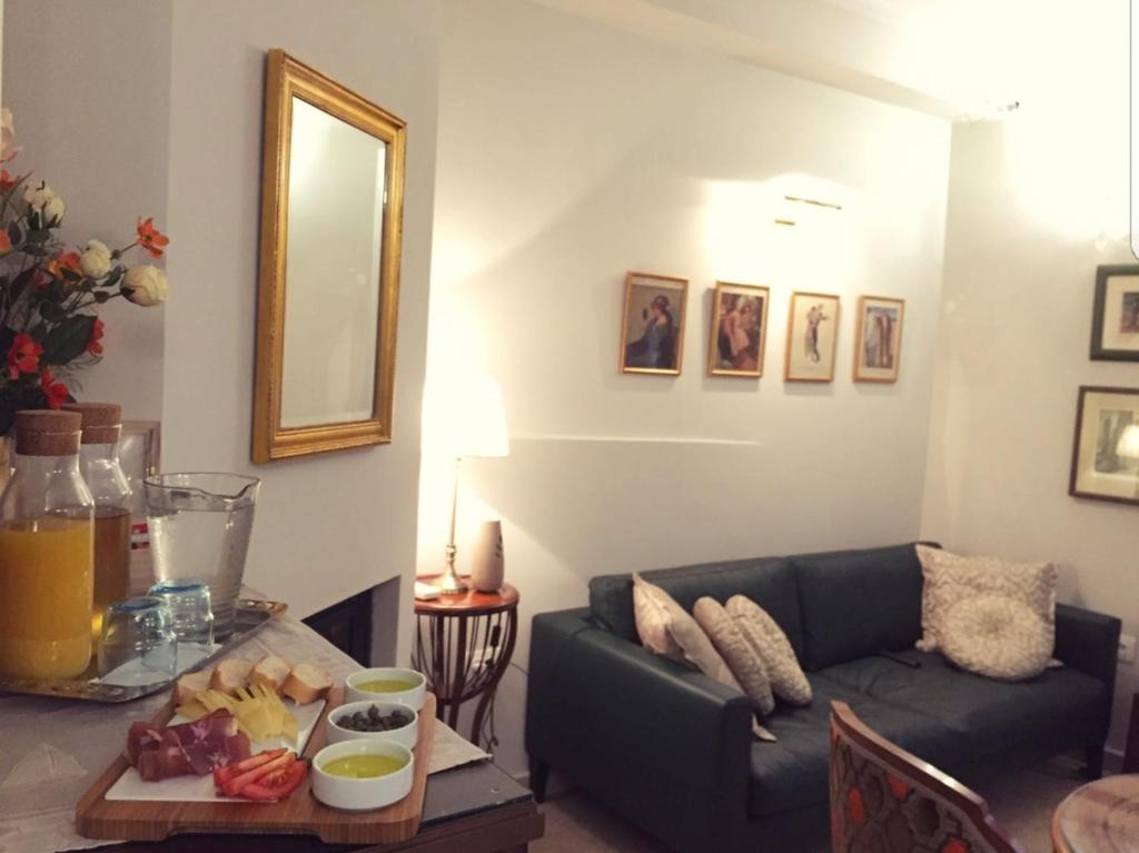 Posezení v ubytování DeVecchi rooms