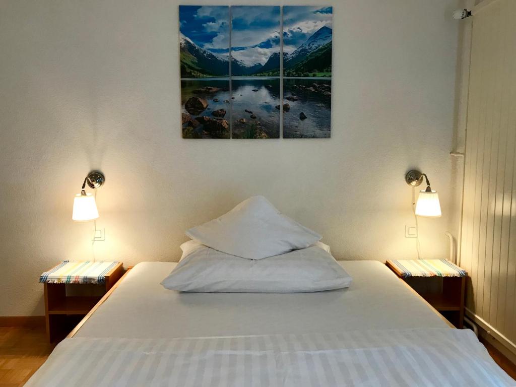 Postel nebo postele na pokoji v ubytování Bed and Breakfast Krone