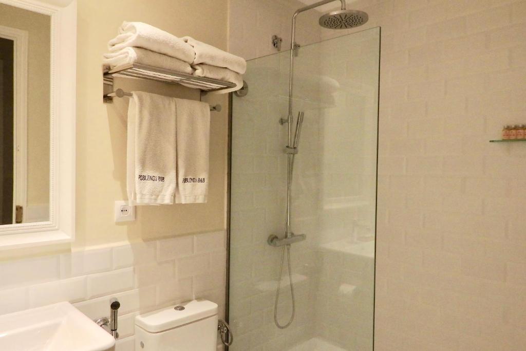 Kúpeľňa v ubytovaní Hostal Poblenou