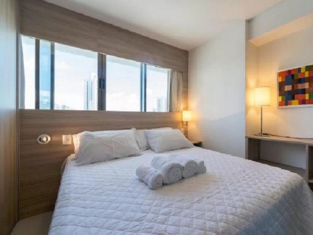  NOB1804 Excelente Flat em Boa Viagem com 2 quartos
