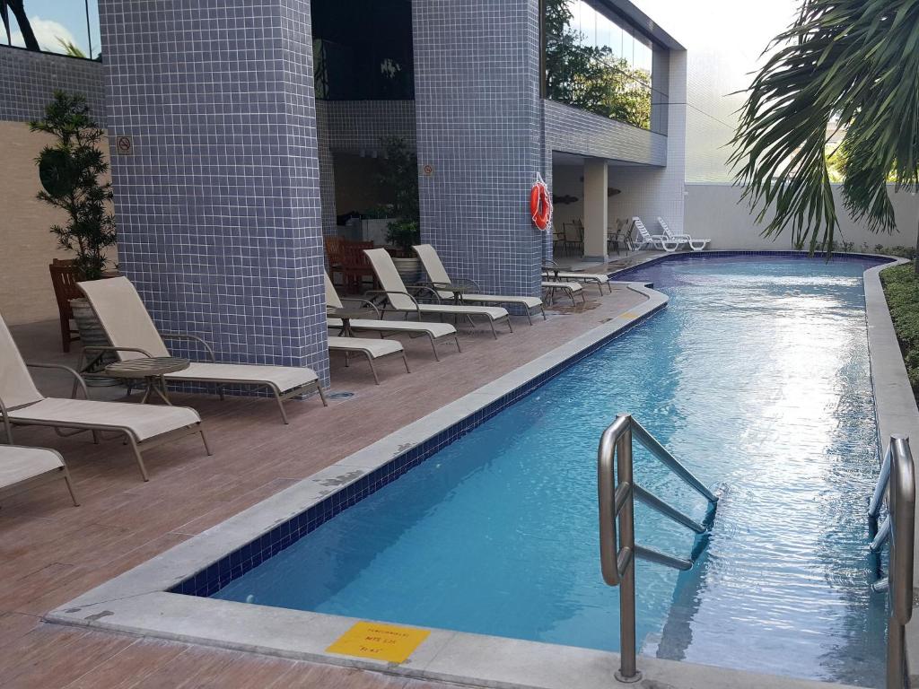  NOB1804 Excelente Flat em Boa Viagem com 2 quartos