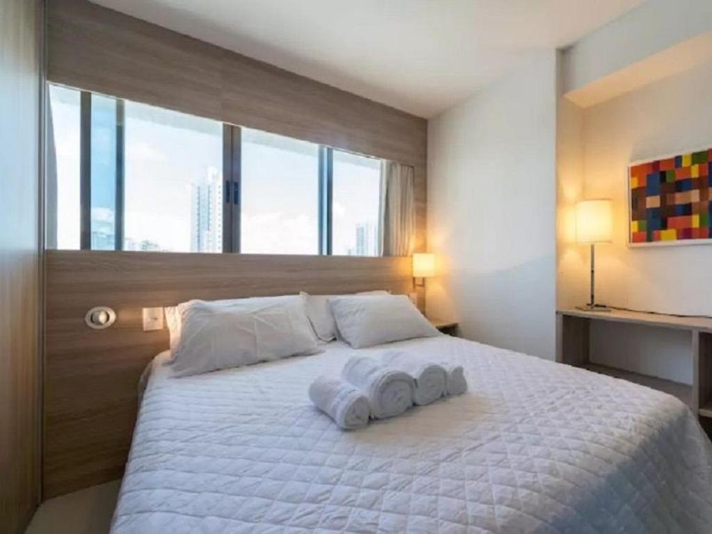  NOB1804 Excelente Flat em Boa Viagem com 2 quartos