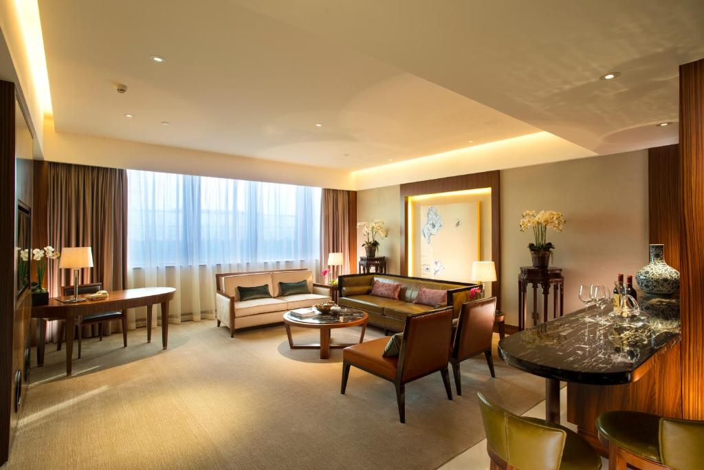 Posezení v ubytování Shenzhen Nanshan L'Hermitage