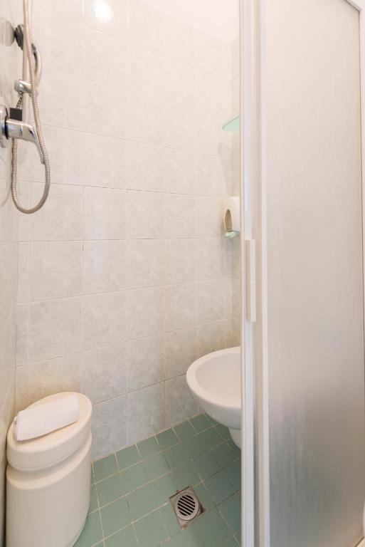 Koupelna v ubytování Hotel Stefania