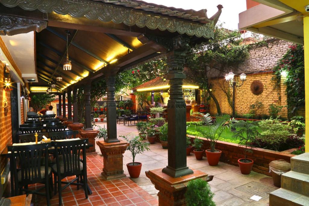 Zahrada ubytování Taleju Boutique Hotel