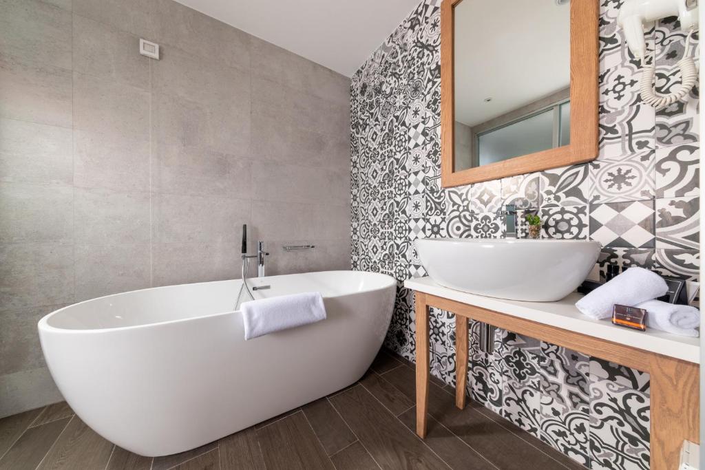 Koupelna v ubytování Hotel Eleven
