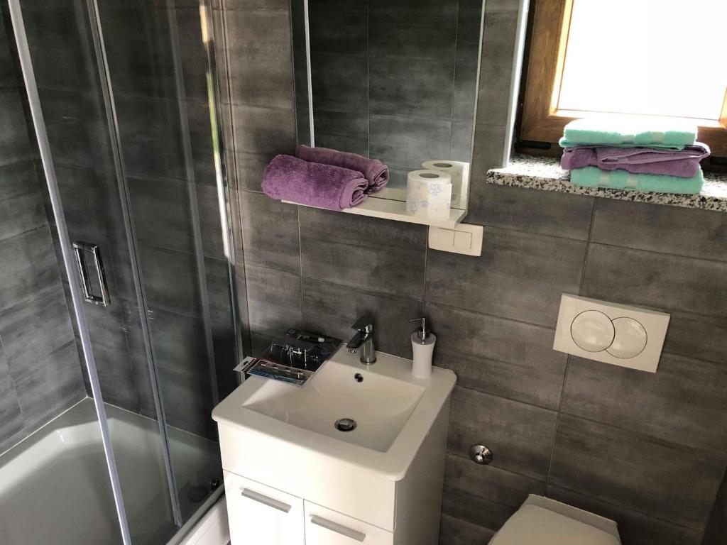 Koupelna v ubytování Perla Apartments Opatija - apartments with sea view