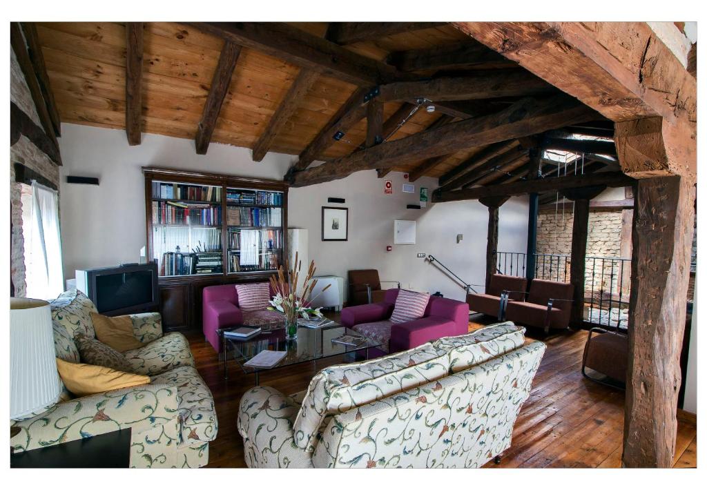 Posezení v ubytování Posada La Casona de Valbuena