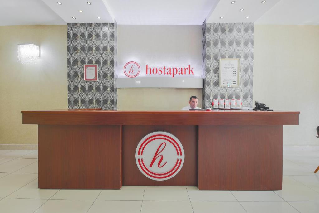 Certifikát, hodnocení, plakát nebo jiný dokument vystavený v ubytování Hostapark Hotel