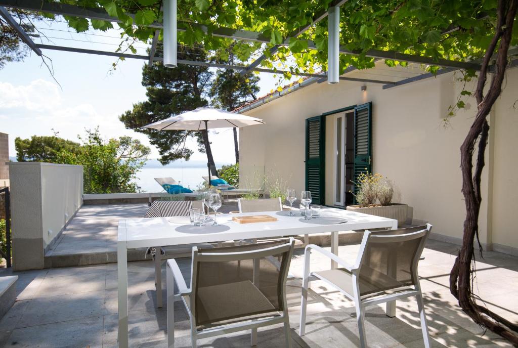 Patio nebo venkovní prostory v ubytování casa mare brela